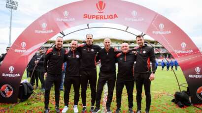 Vellai, Keszler, Bajkó, Ilyés, Albu és Nagy, azaz, akik az élvonalba vezették az FK-t. - Kép: FK Csíkszereda