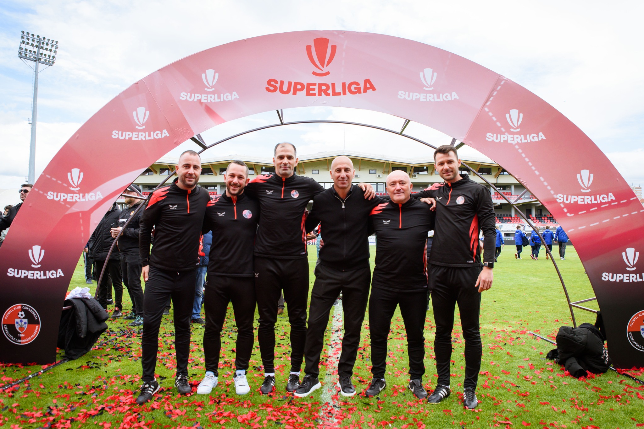 Vellai, Keszler, Bajkó, Ilyés, Albu és Nagy, azaz, akik az élvonalba vezették az FK-t. - Kép: FK Csíkszereda